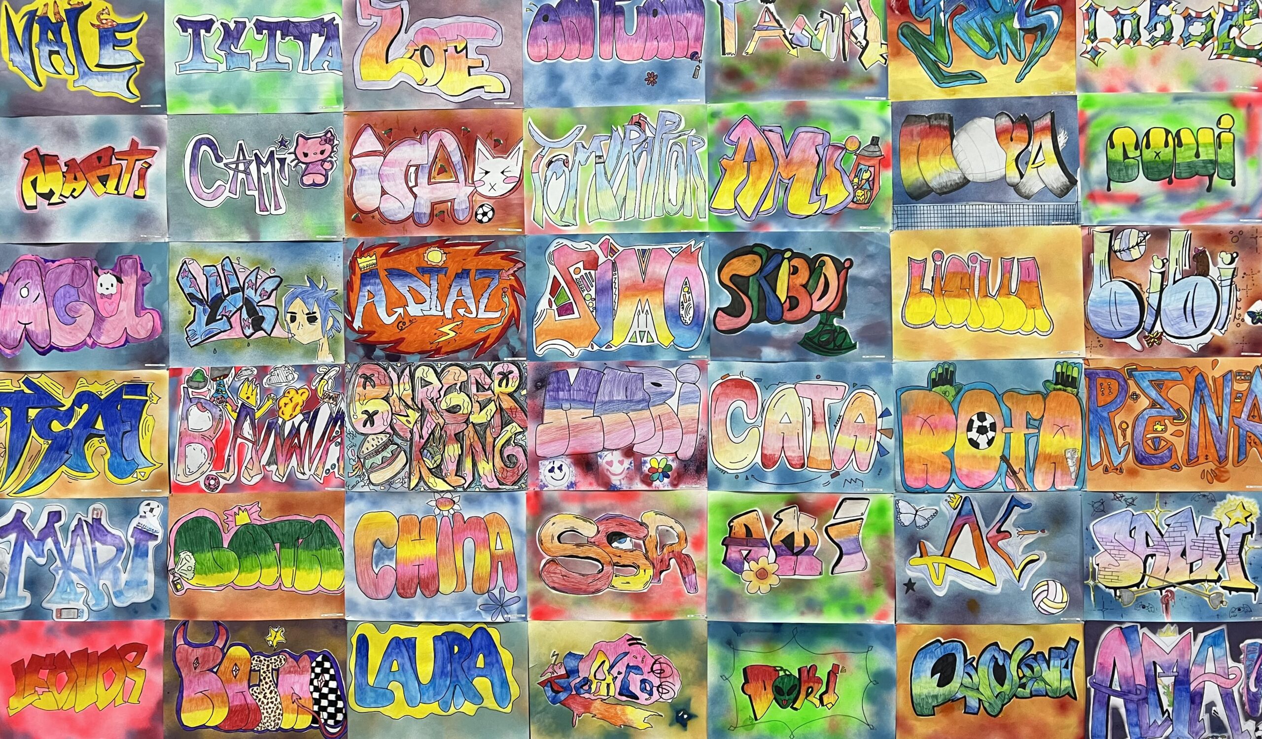 Taller, graffiti - Francisca Devia