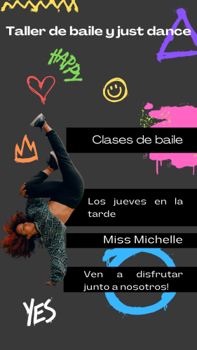 Historia de Instagram Clases de Baile Creativa Gris - Michelle Levy